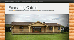 Desktop Screenshot of forestlogcabins.com