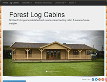 Tablet Screenshot of forestlogcabins.com